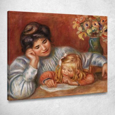 Writing Lesson 1905 Pierre-Auguste Renoir par620 canvas print 