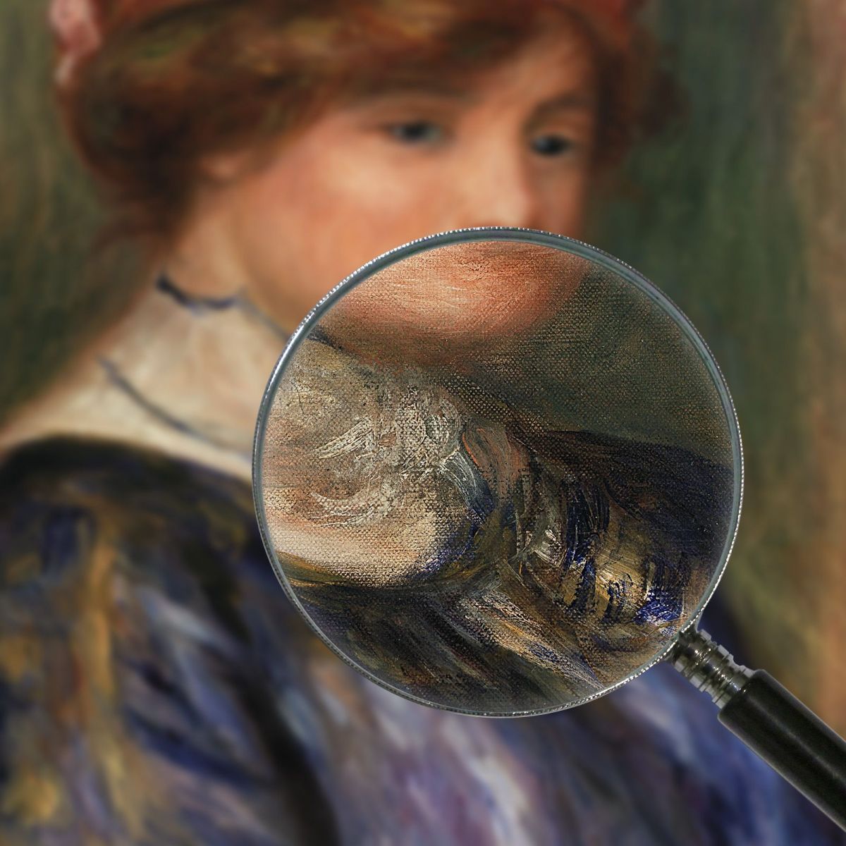 Young Woman In Blue Bust Pierre-Auguste Renoir par622 canvas print