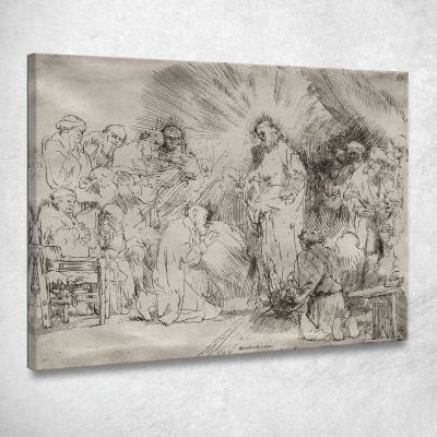 Christ Appearing To The Apostles Rembrandt van Rijn rvr36 canvas print 