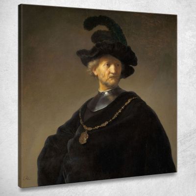 Old Man With A Gold Chain Rembrandt van Rijn rvr113 canvas print 