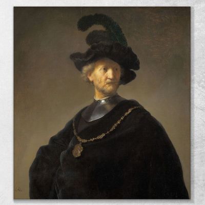 Old Man With A Gold Chain Rembrandt van Rijn rvr113 canvas print 