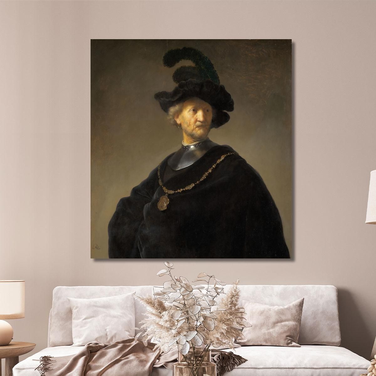 Old Man With A Gold Chain Rembrandt van Rijn rvr113 canvas print 