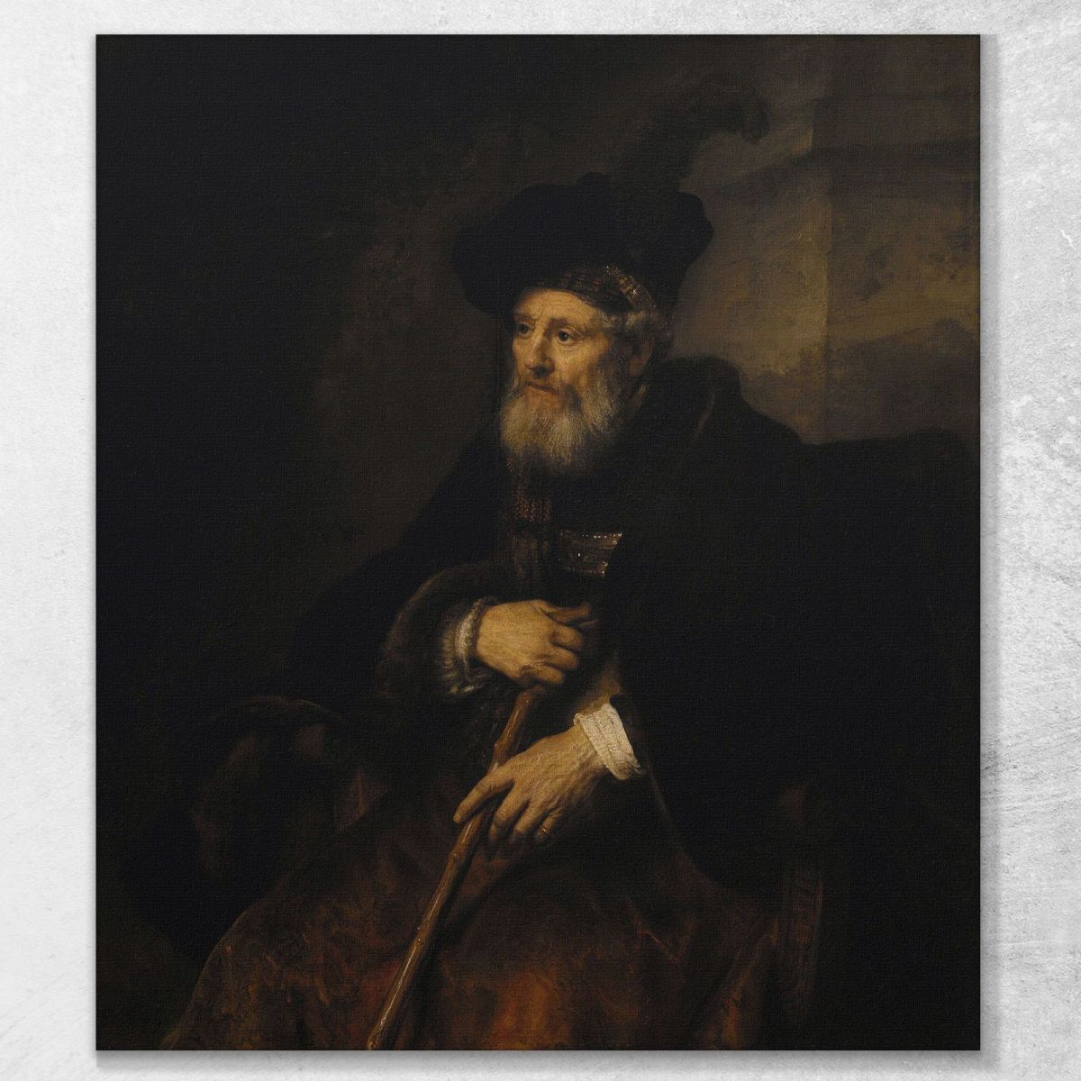 Portrait Of An Old Man 2 Rembrandt van Rijn rvr137 canvas print 