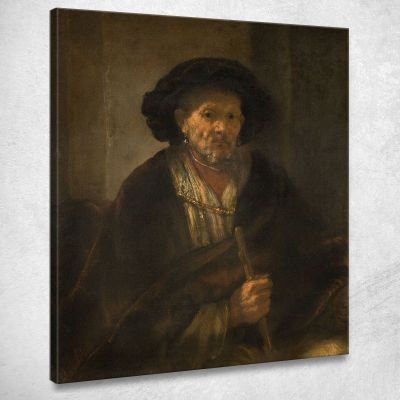 Portrait Of An Old Man Rembrandt van Rijn rvr138 canvas print 