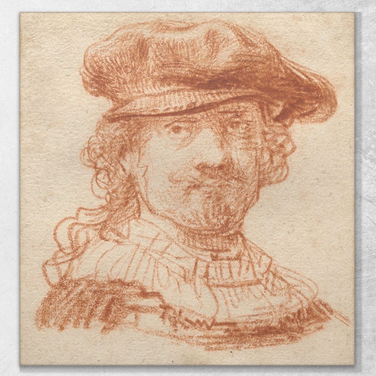 Self-Portrait 5 Rembrandt van Rijn rvr176 canvas print 