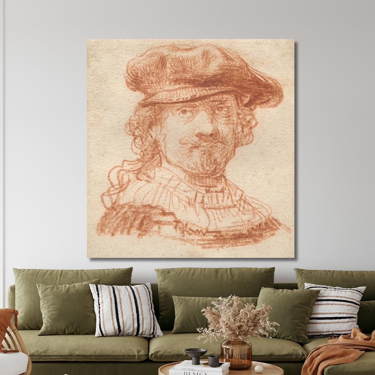 Self-Portrait 5 Rembrandt van Rijn rvr176 canvas print 