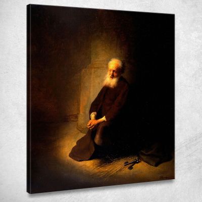 St. Peter In Prison Rembrandt van Rijn rvr192 canvas print 