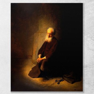 St. Peter In Prison Rembrandt van Rijn rvr192 canvas print 