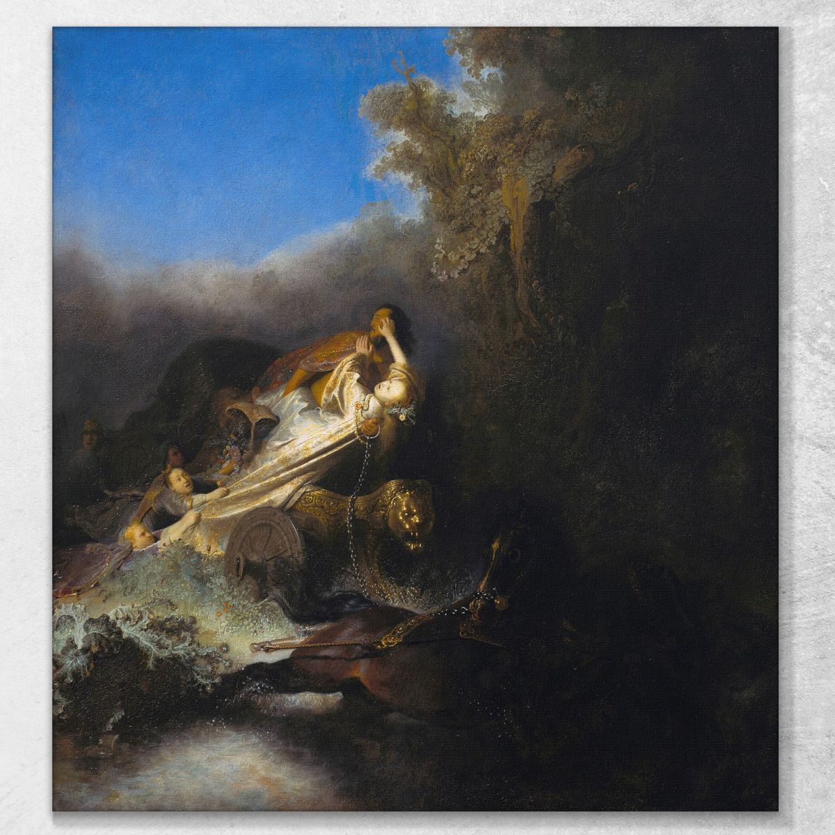 The Abduction Of Proserpina Rembrandt van Rijn rvr200 canvas print 