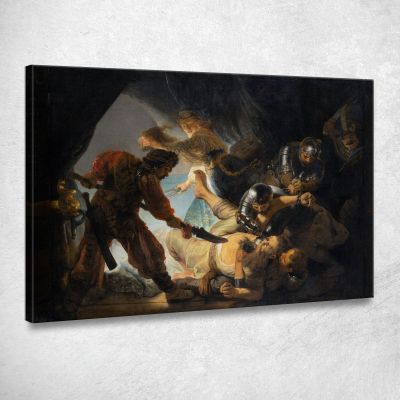 The Blinding Of Samson Rembrandt van Rijn rvr209 canvas print 