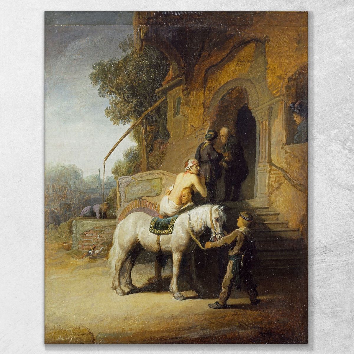 The Good Samaritan Rembrandt van Rijn rvr226 canvas print 