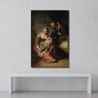 The Holy Family Rembrandt van Rijn rvr229 canvas print 