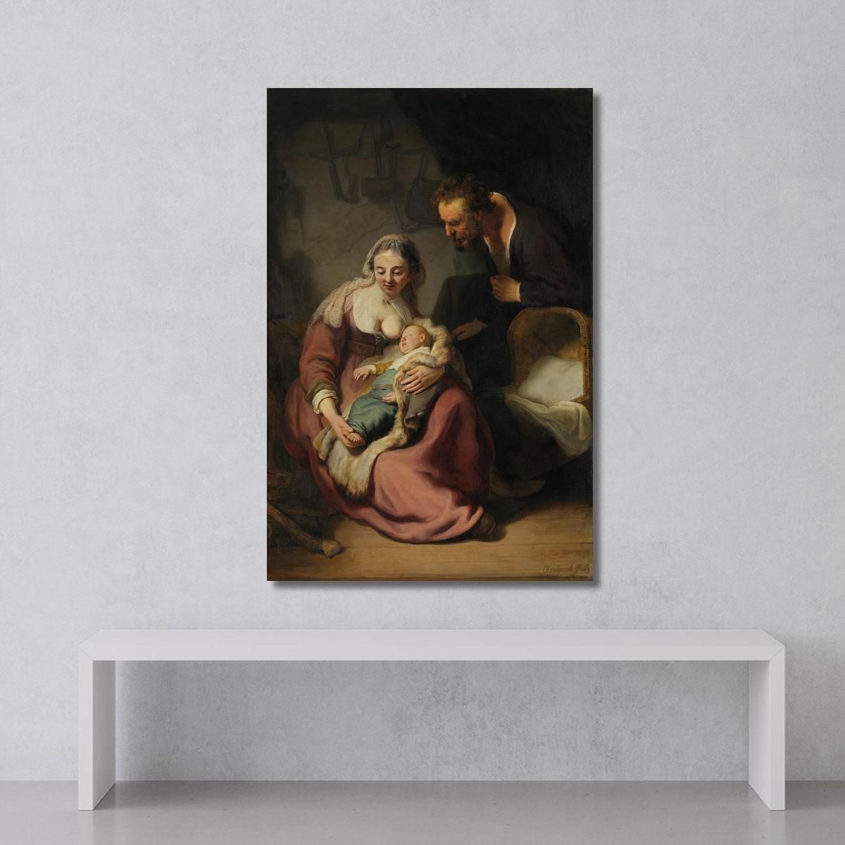 The Holy Family Rembrandt van Rijn rvr229 canvas print 