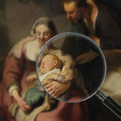 The Holy Family Rembrandt van Rijn rvr229 canvas print