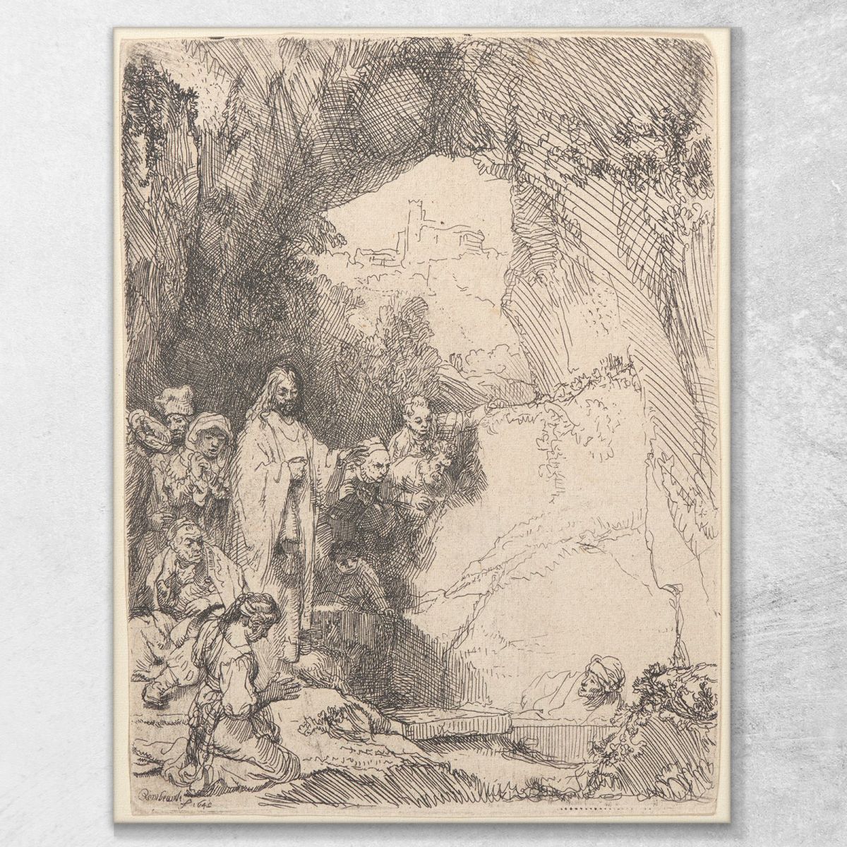 The Raising Of Lazarus 4 Rembrandt van Rijn rvr238 canvas print 