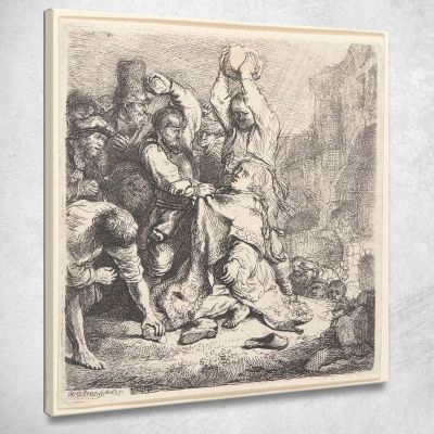 The Stoning Of St. Stephen Rembrandt van Rijn rvr246 canvas print 