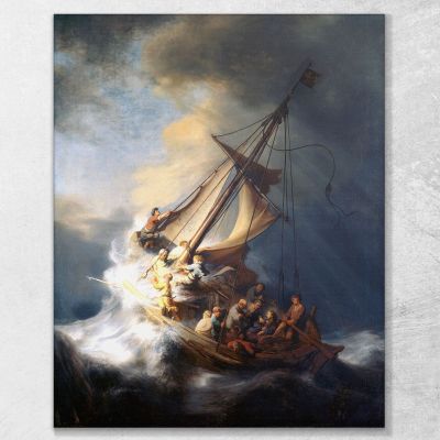 The Storm On The Sea Of Galilee Rembrandt van Rijn rvr247 canvas print 