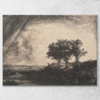 The Three Trees 2 Rembrandt van Rijn rvr250 canvas print 