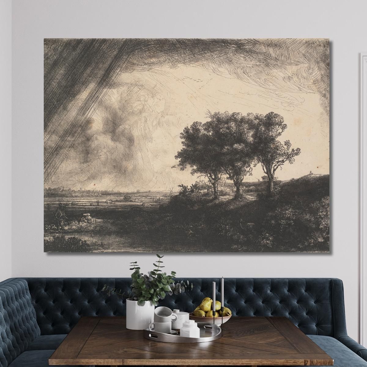 The Three Trees 2 Rembrandt van Rijn rvr250 canvas print 