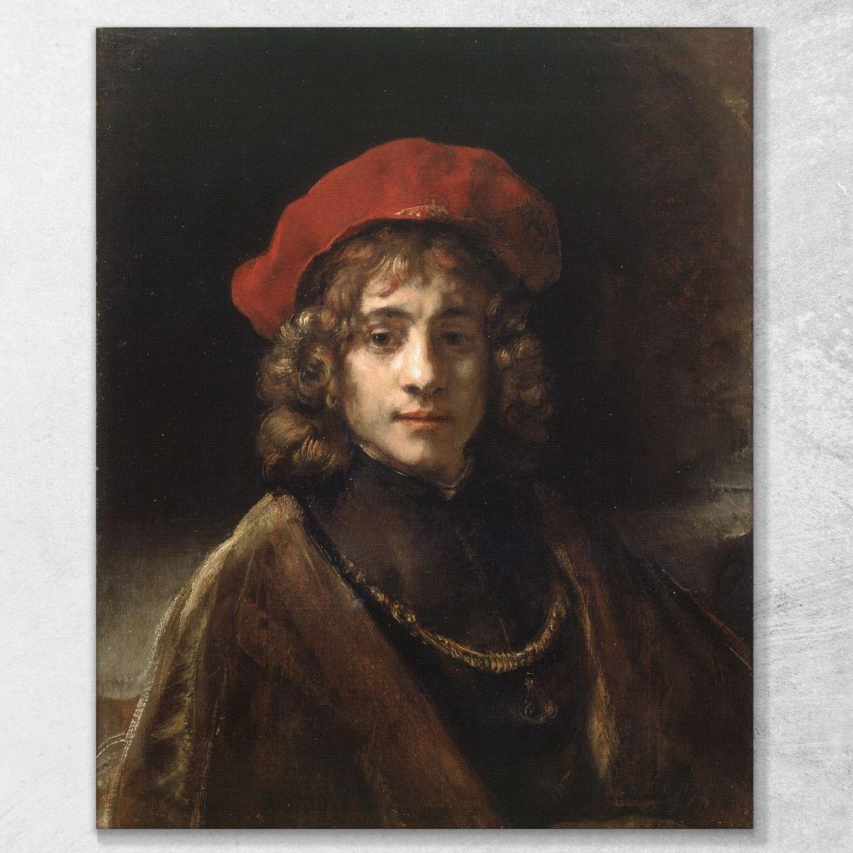 Titus The Artist'S Son Rembrandt van Rijn rvr262 canvas print 