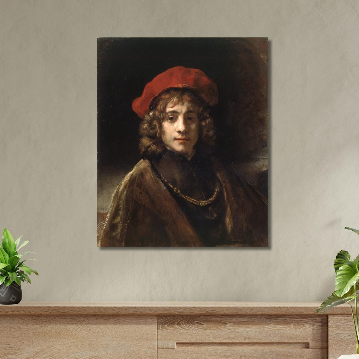 Titus The Artist'S Son Rembrandt van Rijn rvr262 canvas print 