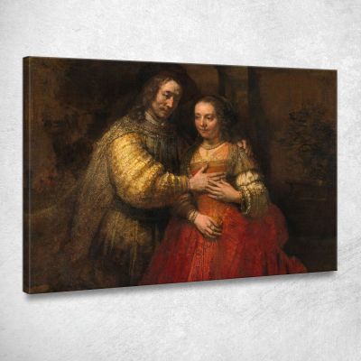 Isaac And Rebecca Rembrandt van Rijn rvr279 canvas print 