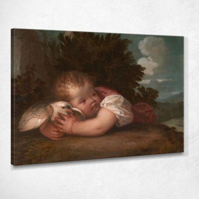 A Boy With A Bird Titian Tiziano Vecellio ttn1 canvas print 