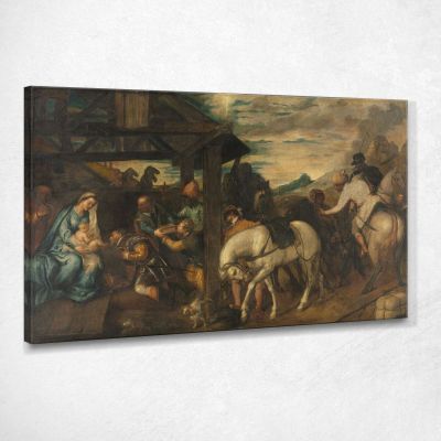 Adoration Of The Magi Titian Tiziano Vecellio ttn3 canvas print 
