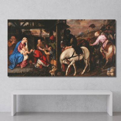 Adoration Of The Magi Titian Tiziano Vecellio ttn4 canvas print 