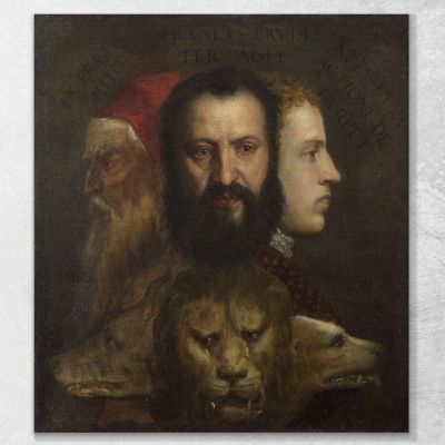 An Allegory Of Prudence Titian Tiziano Vecellio ttn5 canvas print 