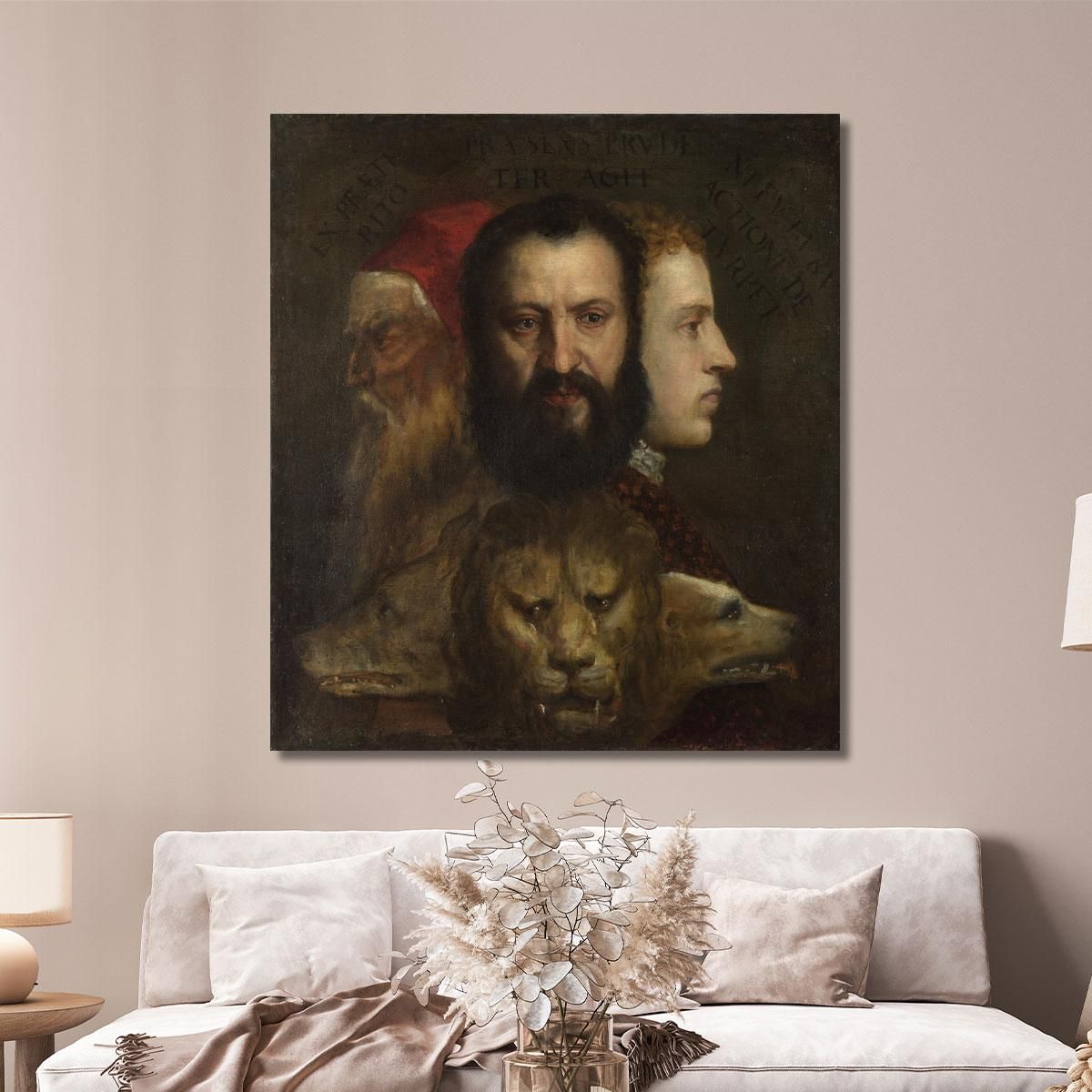 An Allegory Of Prudence Titian Tiziano Vecellio ttn5 canvas print 