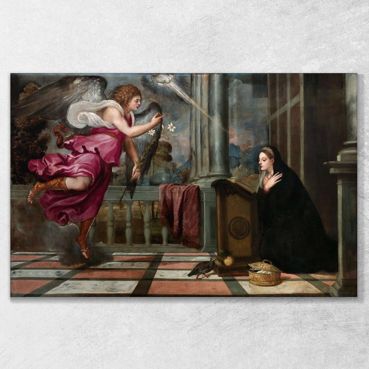 Annunciation 1540 Titian Tiziano Vecellio ttn8 canvas print 