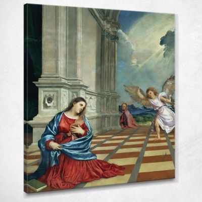 Annunciation Titian Tiziano Vecellio ttn9 canvas print 