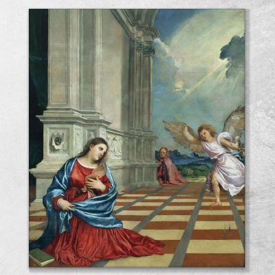 Annunciation Titian Tiziano Vecellio ttn9 canvas print 