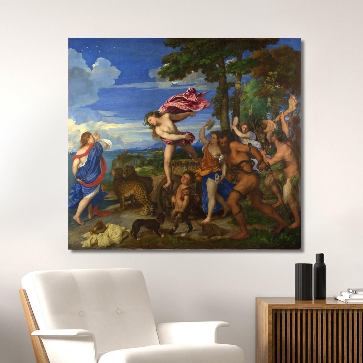 Bacchus And Ariadne Titian Tiziano Vecellio ttn10 canvas print 