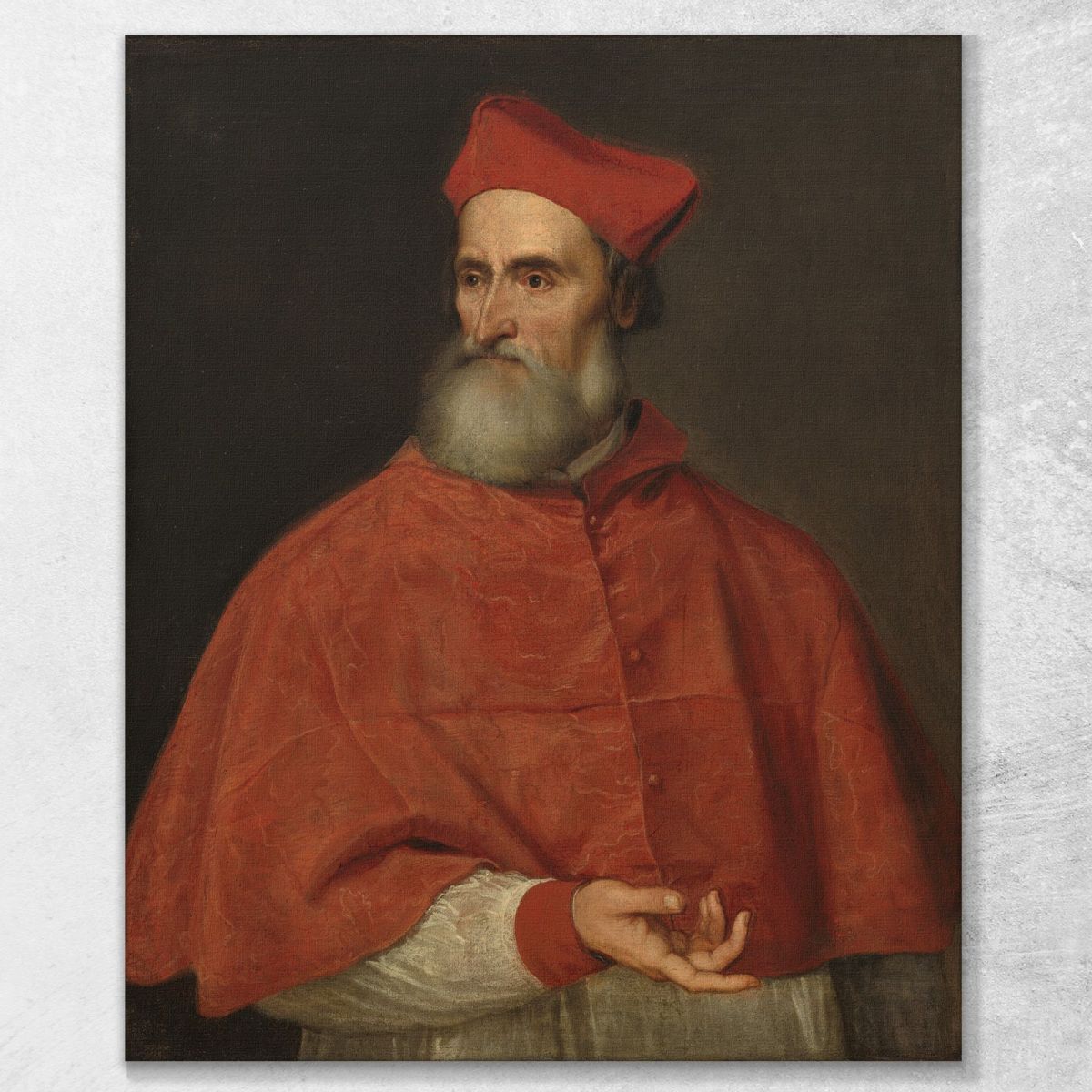 Cardinal Pietro Bembo Titian Tiziano Vecellio ttn12 canvas print 