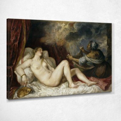 Danae Receiving The Golden Rain Prado Titian Tiziano Vecellio ttn18 canvas print 