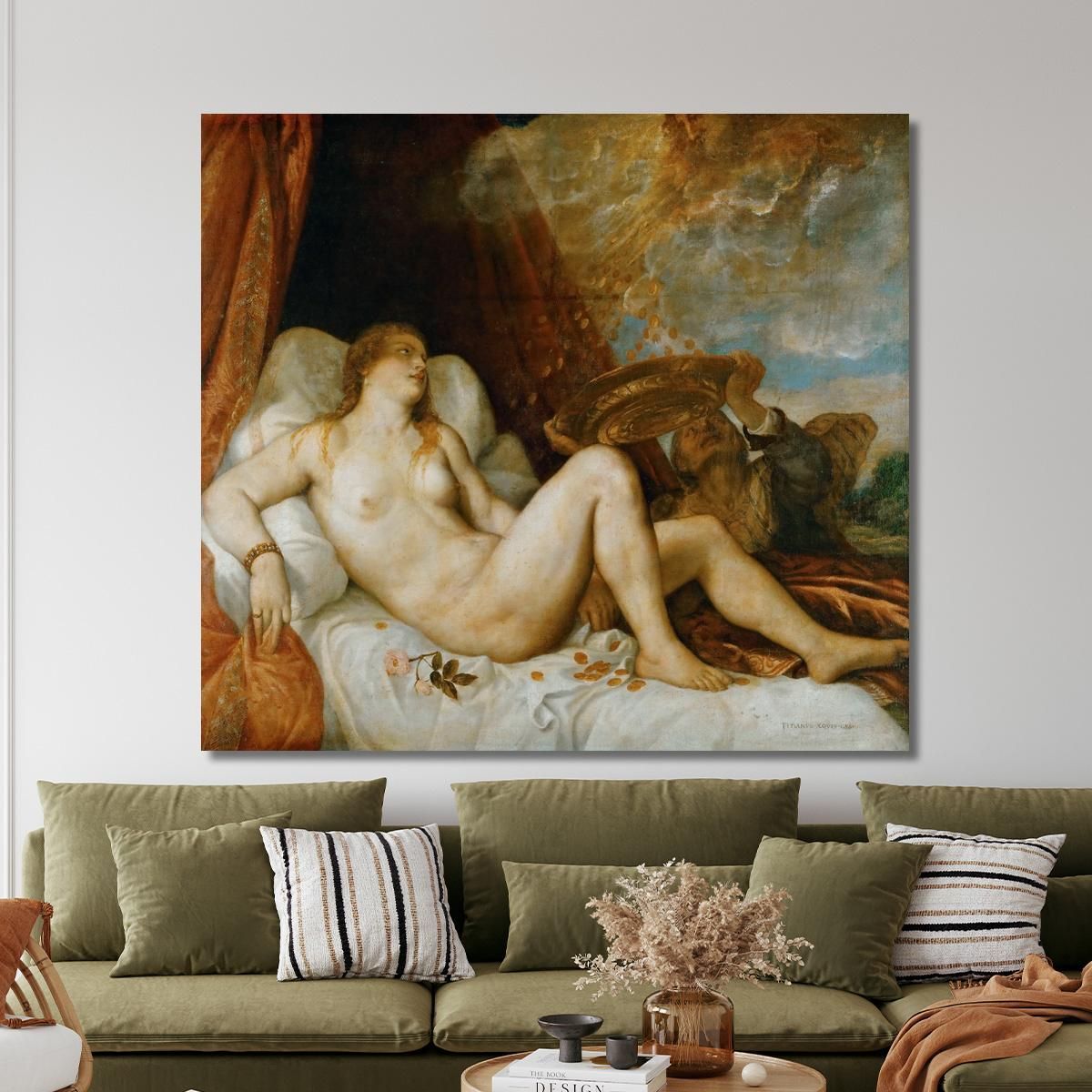 Danae Titian Tiziano Vecellio ttn19 canvas print 
