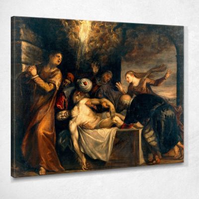 Deposition Of Christ In The Tomb Titian Tiziano Vecellio ttn20 canvas print 