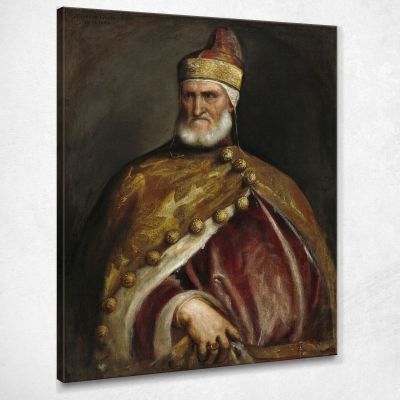 Doge Andrea Gritti Titian Tiziano Vecellio ttn22 canvas print 