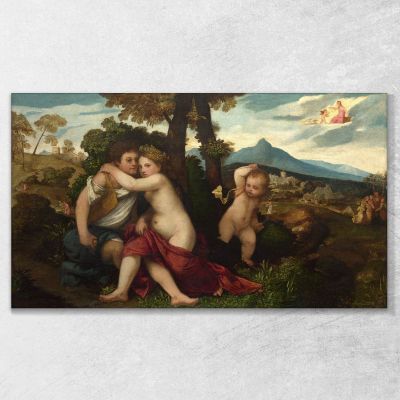 Mythological Scene Titian Tiziano Vecellio ttn28 canvas print 