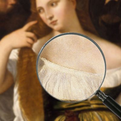 Girl Before The Mirror Titian Tiziano Vecellio ttn30 canvas print