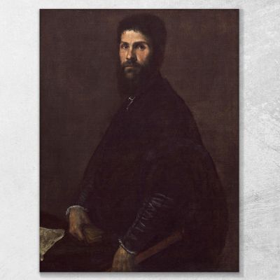 Man Holding A Flute Titian Tiziano Vecellio ttn37 canvas print 