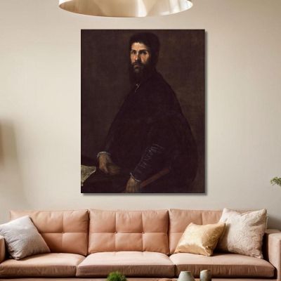 Man Holding A Flute Titian Tiziano Vecellio ttn37 canvas print 