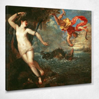 Perseus And Andromeda Titian Tiziano Vecellio ttn41 canvas print 