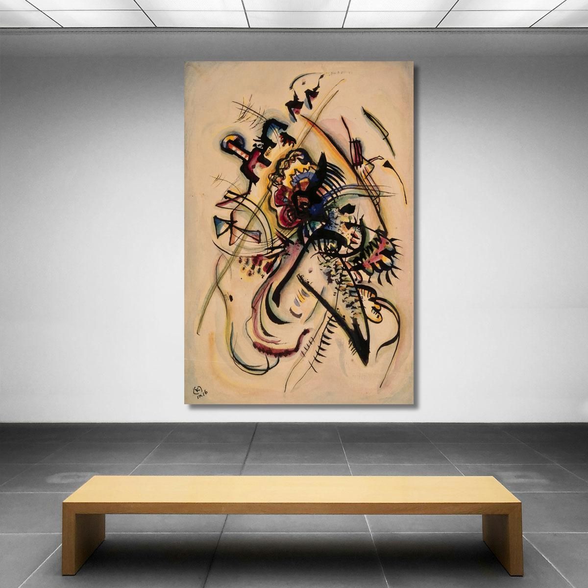 With One Voice 1916 Wassily Kandinsky wk7 canvas print 
