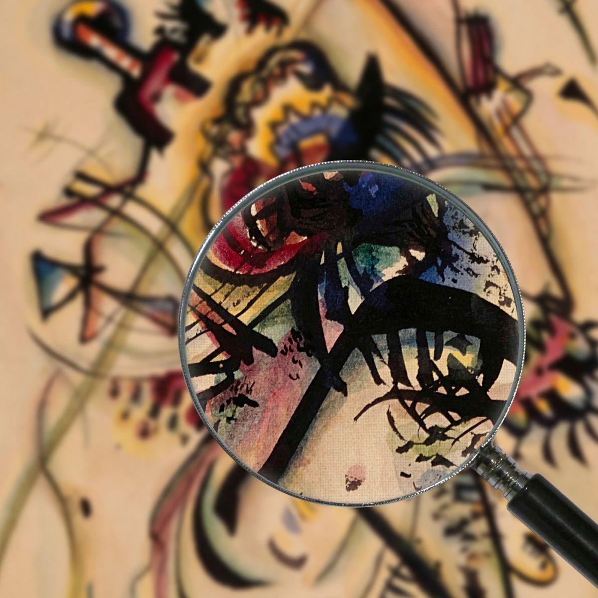 With One Voice 1916 Wassily Kandinsky wk7 canvas print