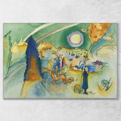 Watercolor For Poul Bjerre Wassily Kandinsky wk10 canvas print 