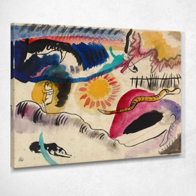 Watercolor No. 3 Love Garden Wassily Kandinsky wk12 canvas print 