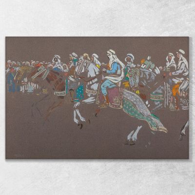 Arab Cavalry Wassily Kandinsky wk14 canvas print 